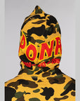 1st Camo 2nd Shark Full Zip Hoodie - Yellow