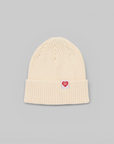 Cotton Rib Beanie - White