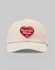 6 Panel Twill Cap - White