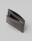 Leather Wallet - Grey