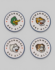 Animal Coaster Set - White