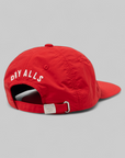 5 Panel Nylon Cap - Red