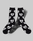 Heart Socks - Black