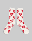 Heart Socks - White
