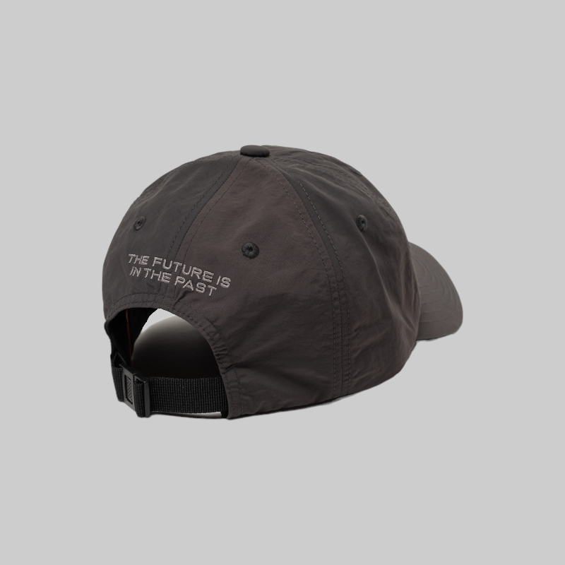 5 Panel Nylon Cap - Charcoal