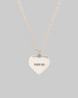 Heart Silver Necklace - Silver