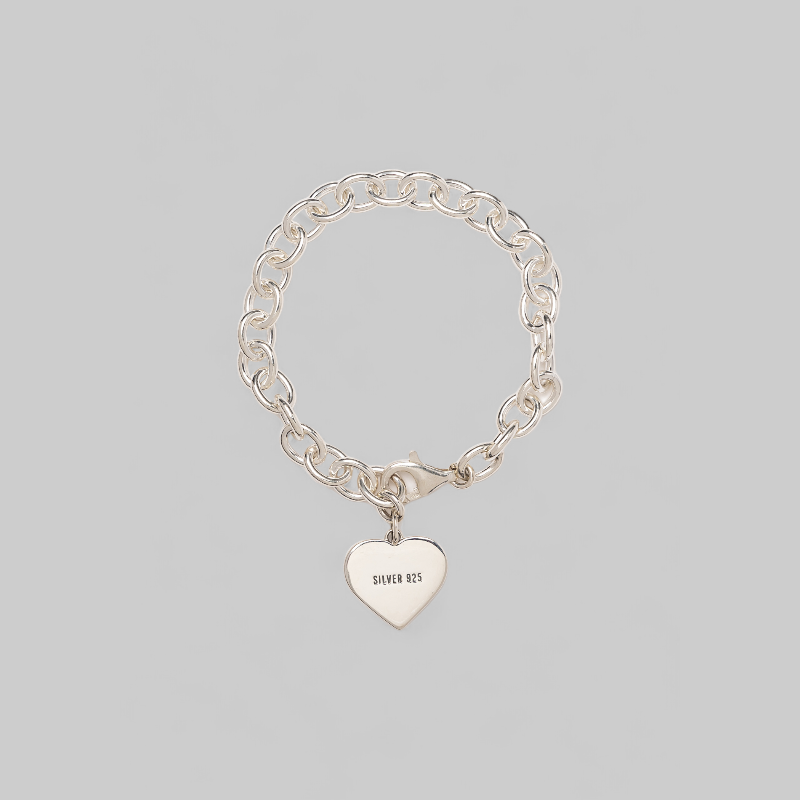 Heart Silver Bracelet - Silver