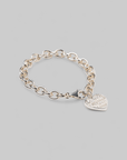 Heart Silver Bracelet - Silver