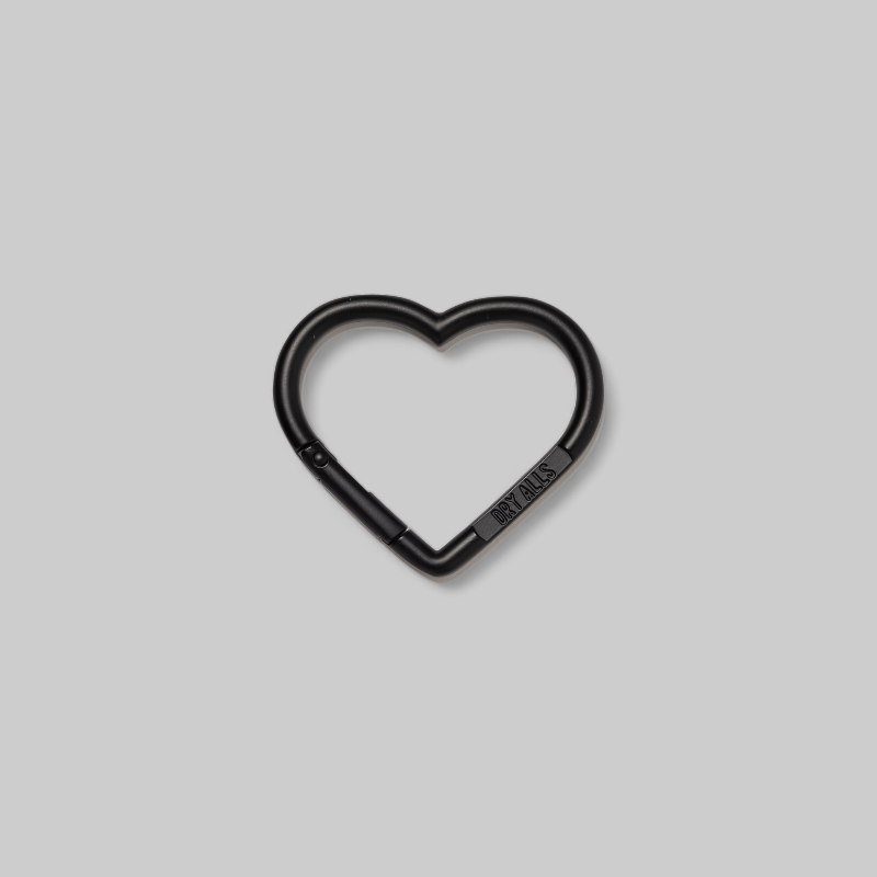 Heart Carabiner - Black