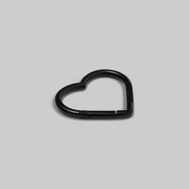 Heart Carabiner - Black