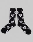 Heart Socks - Black
