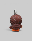 Milogram Sweets Pattern Hoodie Baby Milo Fur Doll Key Chain - Brown