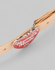 Heart Leather Belt - Red