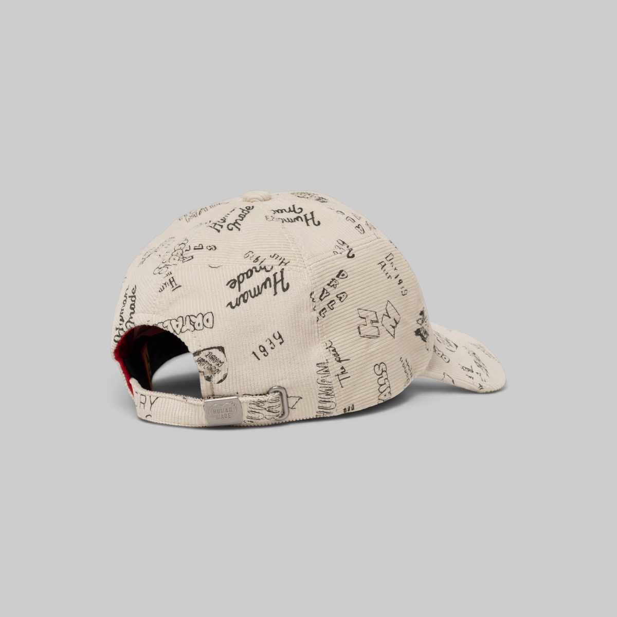 Corduroy Patchwork Cap - White