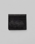 Leather Compact Wallet - Black