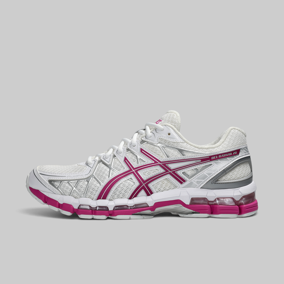 Gel-Kayano 20 - White/Raspberry