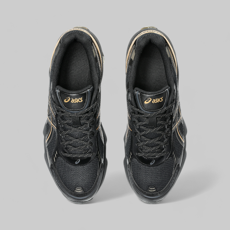 ASICS GEL-KINETIC fluentブラック/ゴールド スニーカー GEL-KINETIC