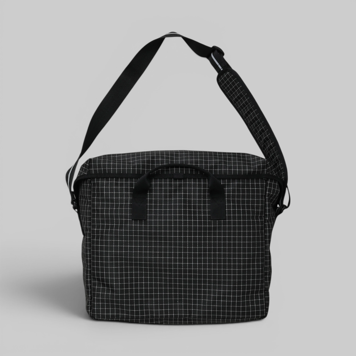 Reflective Messenger Bag - Black