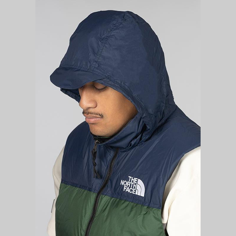 1996 Retro Nuptse Vest - Pine Needle/Summit Navy - LOADED