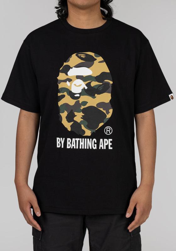 1st Camo By Bathing Ape T-Shirt - Black/Yellow - LOADED