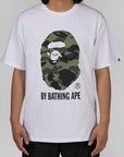 1st Camo By Bathing Ape T-Shirt - White/Green - LOADED