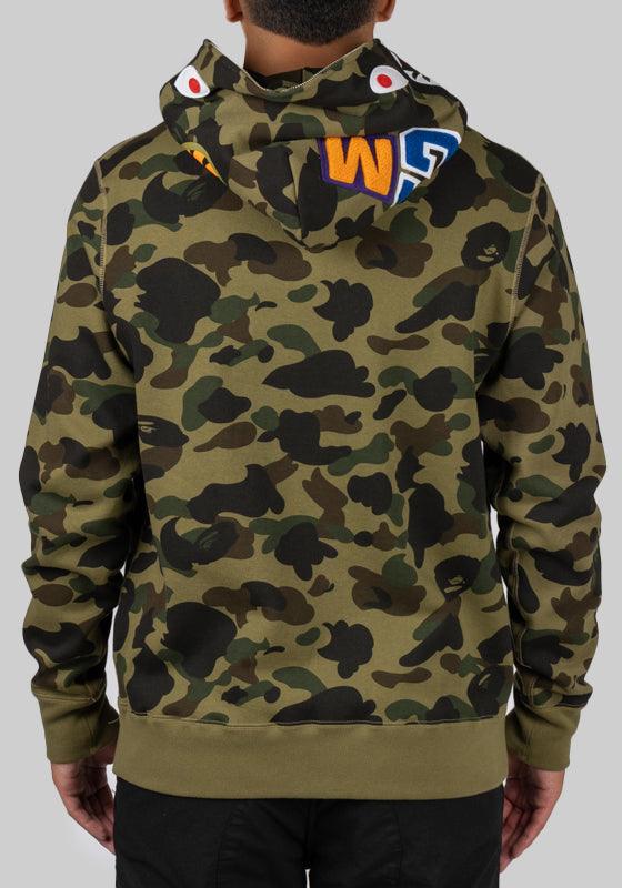 1st Camo Shark Full Zip Hoodie - Green – LOADED