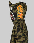 1st Camo Shark Full Zip Hoodie - Green - LOADED