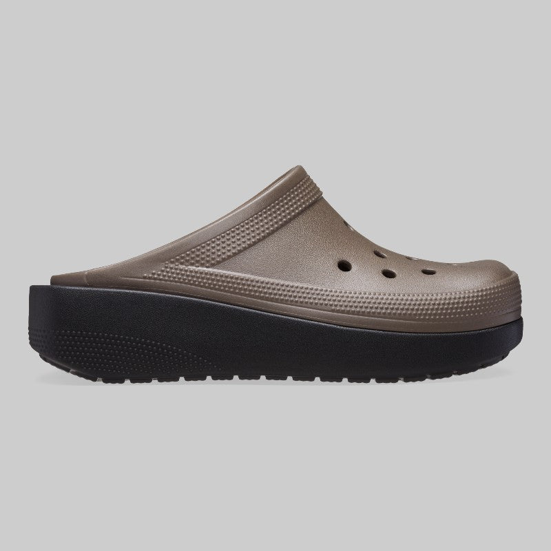 Blunt Toe Blocked Clog - Pewter