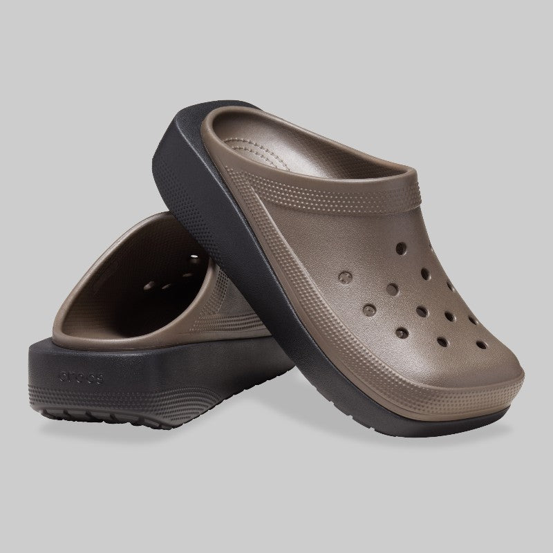 Blunt Toe Blocked Clog - Pewter