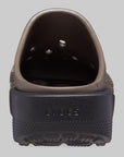 Blunt Toe Blocked Clog - Pewter