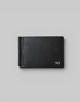 Leather Clip Wallet - Black