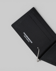 Leather Clip Wallet - Black