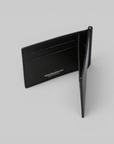 Leather Clip Wallet - Black