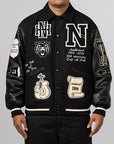 Stadium Jacket - Black/White