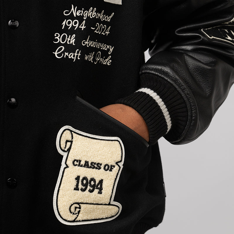 Stadium Jacket - Black/White