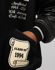 Stadium Jacket - Black/White