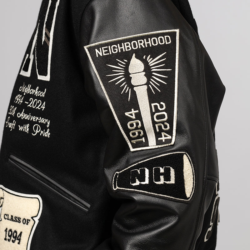 Stadium Jacket - Black/White