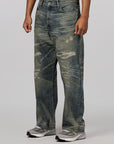 Savage Denim DP Wide Pant - Indigo