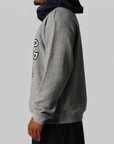 Combination Sweat Hoodie - Grey