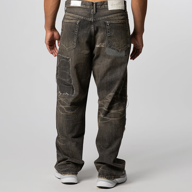 Savage Denim DP Wide Pant - Black