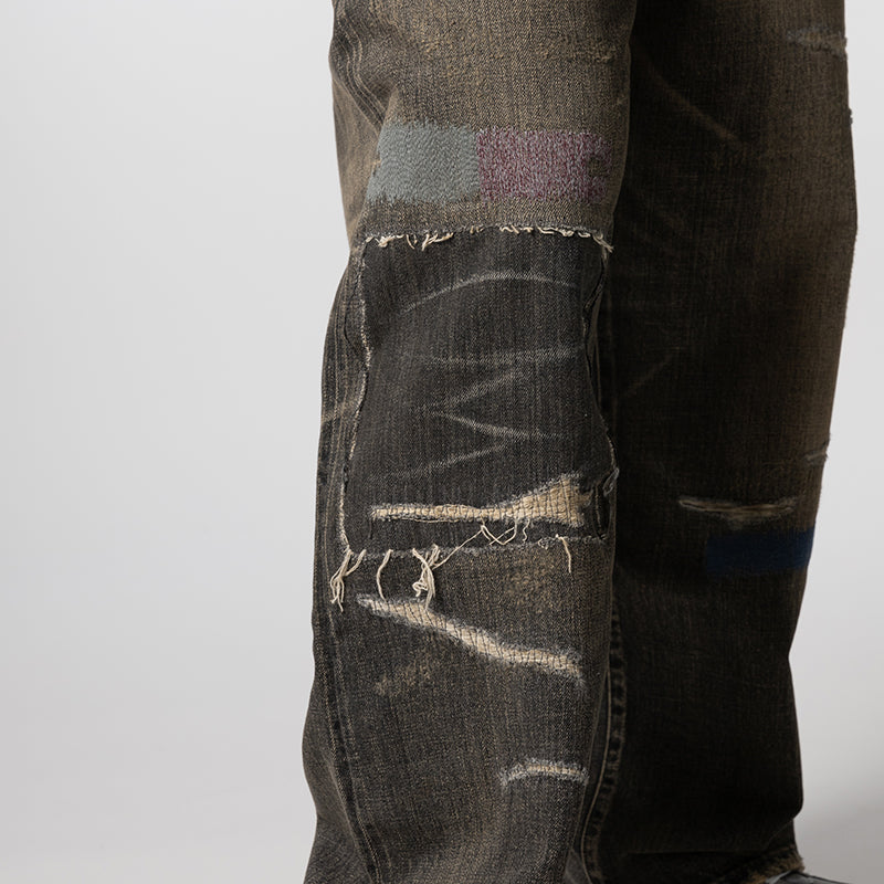 Savage Denim DP Wide Pant - Black