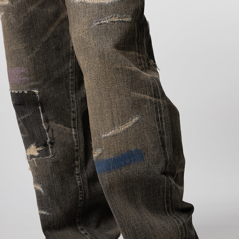 Savage Denim DP Wide Pant - Black