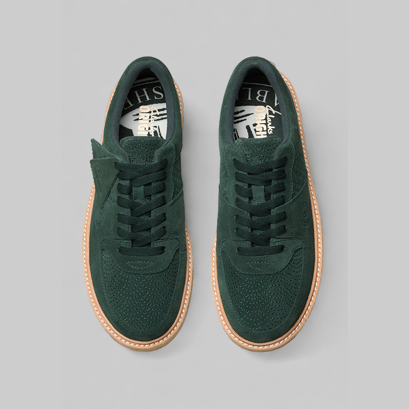 X Ronnie Fieg Sandford Low - Dark Green Sashiko