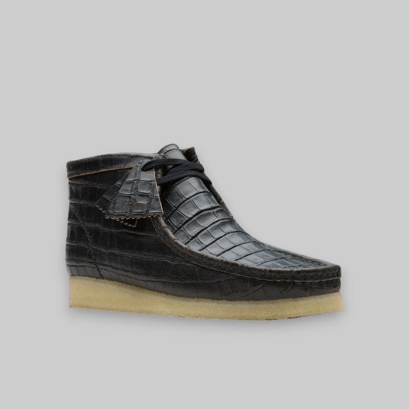 Wallabee Boot - Black/Croc Distress &quot;Harajuku Pack&quot;