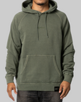 Pigment Dyed Sweat Hoodie - Olive Drab