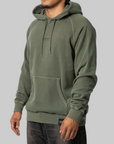 Pigment Dyed Sweat Hoodie - Olive Drab