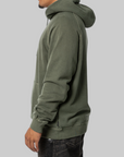 Pigment Dyed Sweat Hoodie - Olive Drab