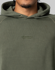 Pigment Dyed Sweat Hoodie - Olive Drab