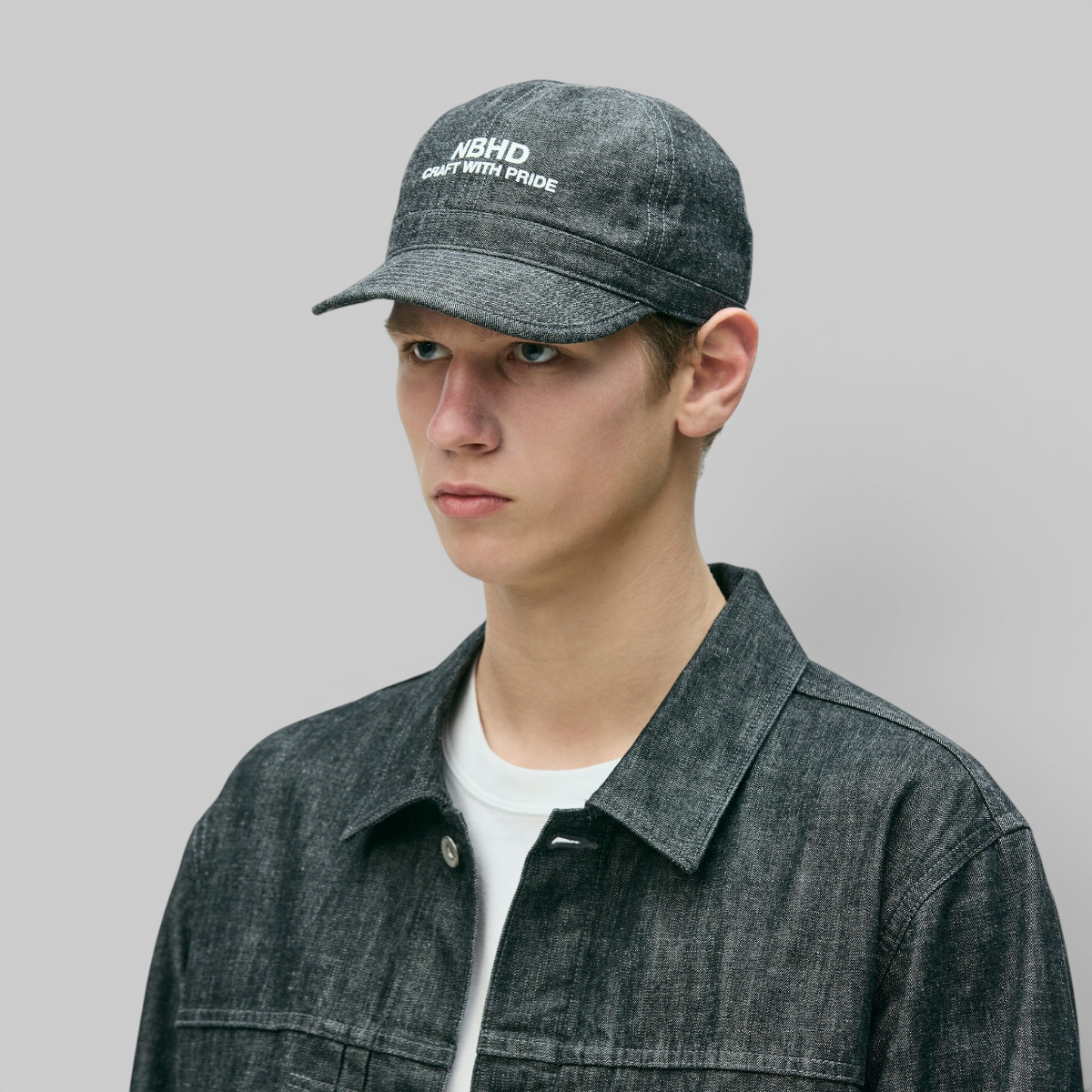 Denim Utility Cap - Black