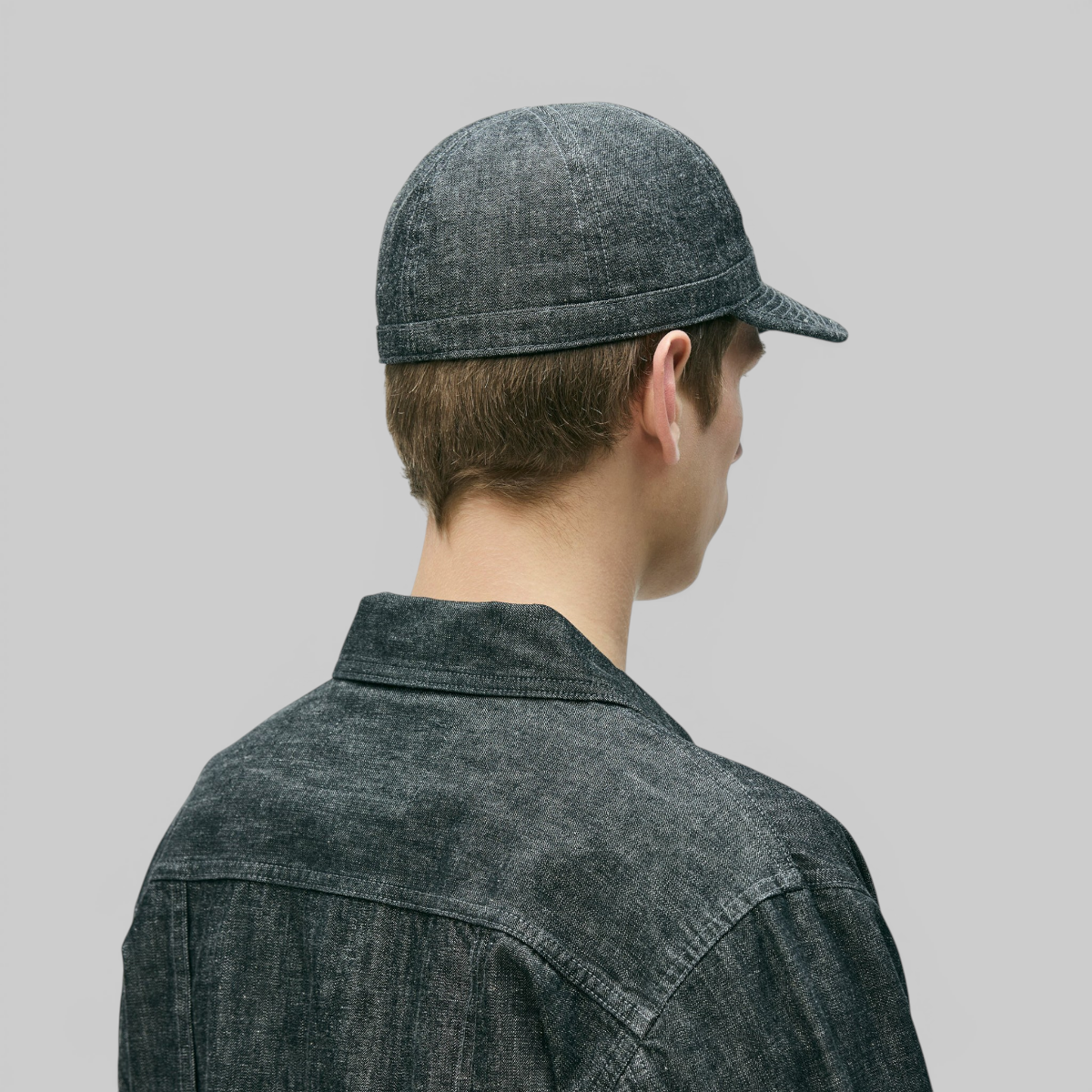 Denim Utility Cap - Black